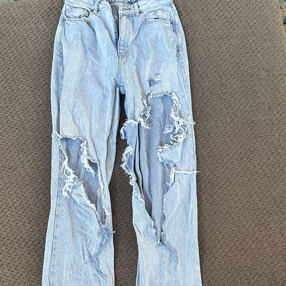 PacSun Light Blue Distressed Boyfriend Jeans